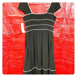 NWT Maggie London black and white dress
